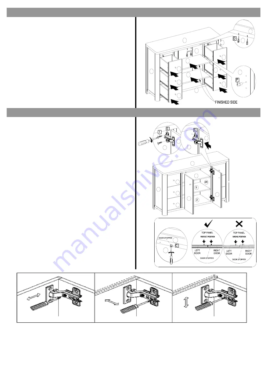 Next BARLOW SIDEBOARD 804990 Assembly Instructions Manual Download Page 10