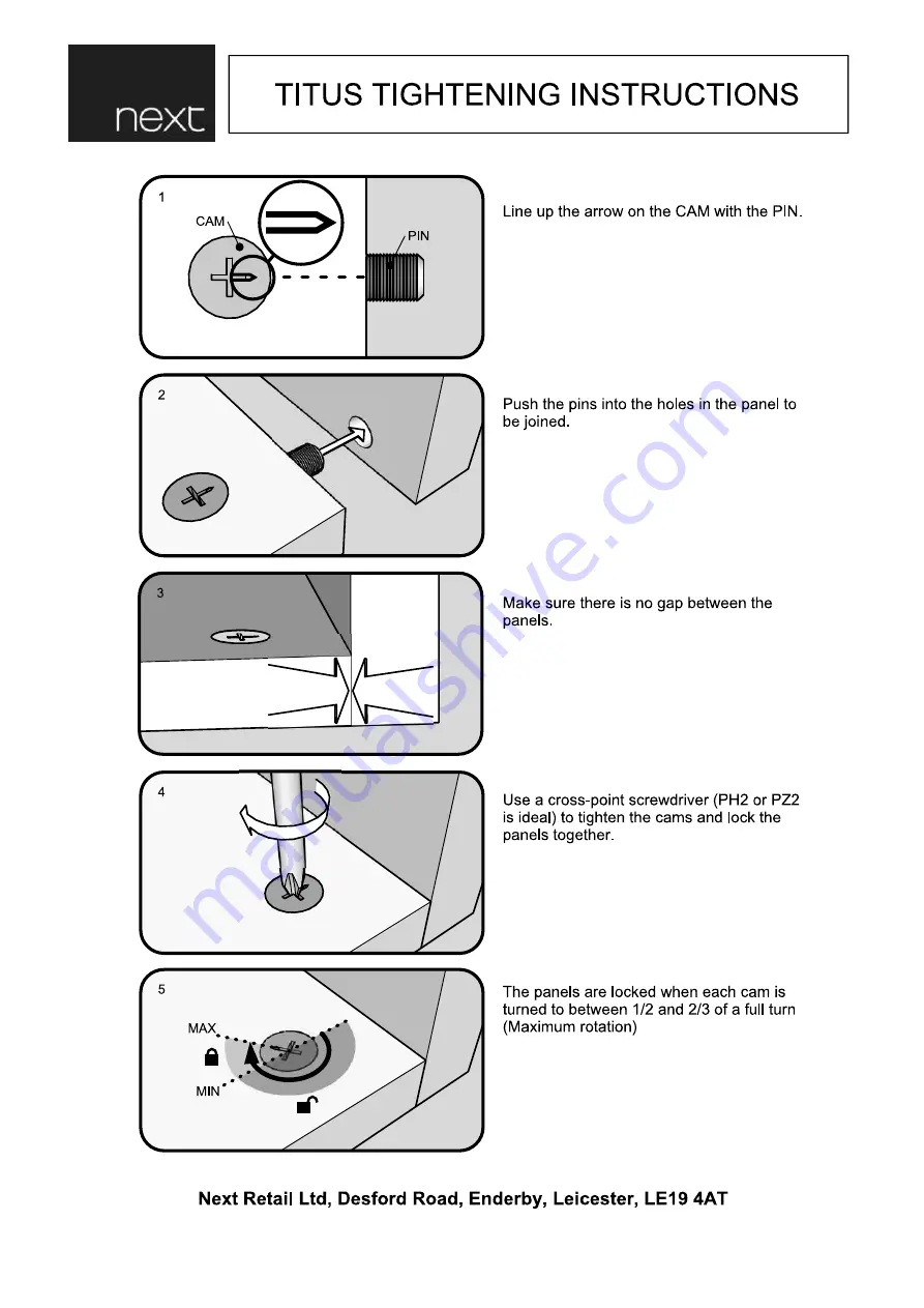 Next BRONX & MARBLE M50775 Assembly Instructions Manual Download Page 5