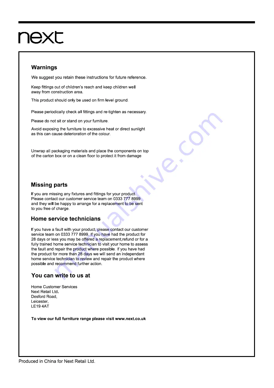 Next MALVERN 208376 Assembly Instructions Manual Download Page 16