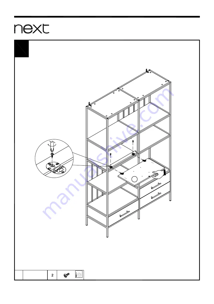 Next SELBY CO ORD TALL WIDE SHELVING Assembly Instructions Manual Download Page 37