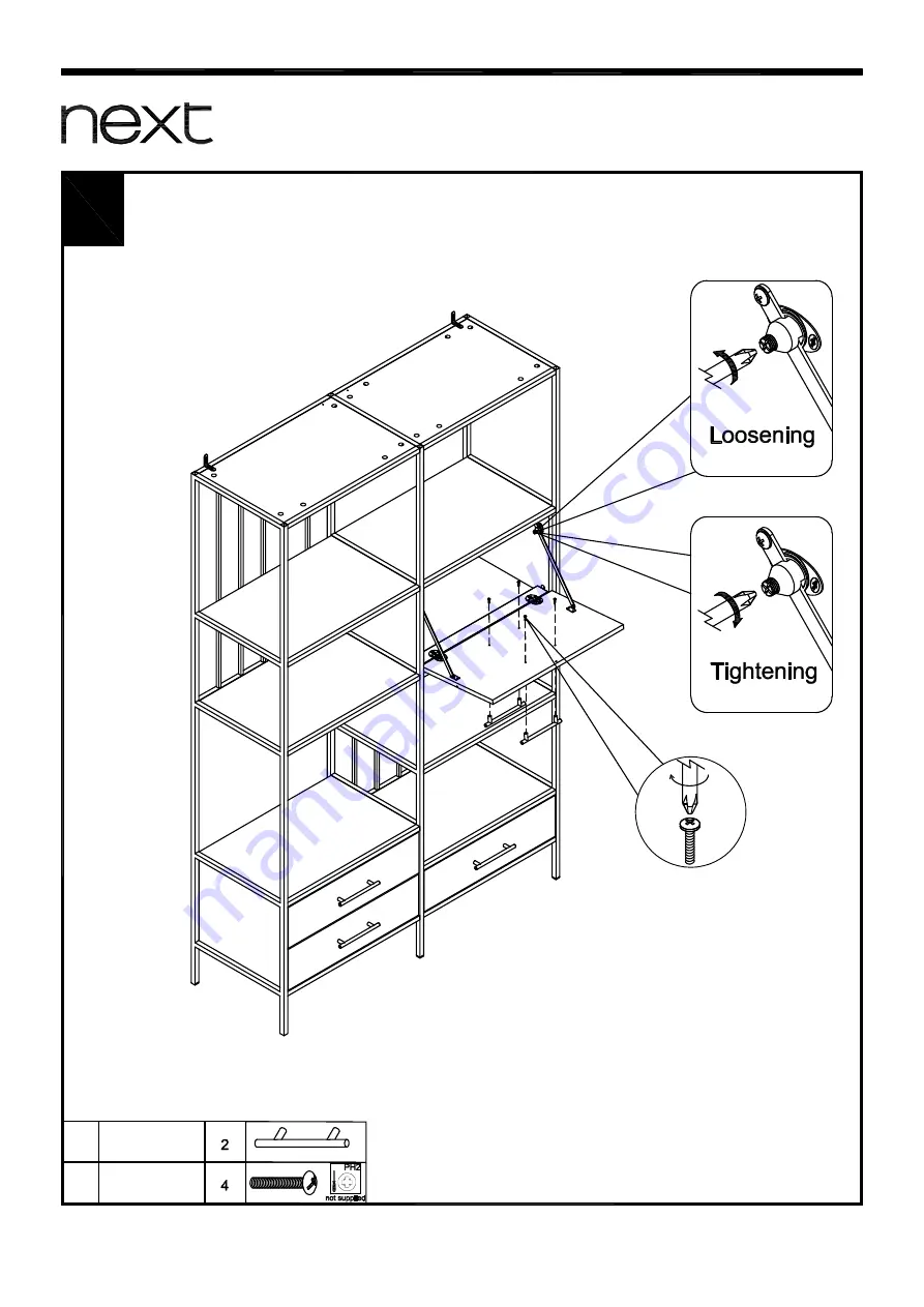 Next SELBY CO ORD TALL WIDE SHELVING Скачать руководство пользователя страница 58