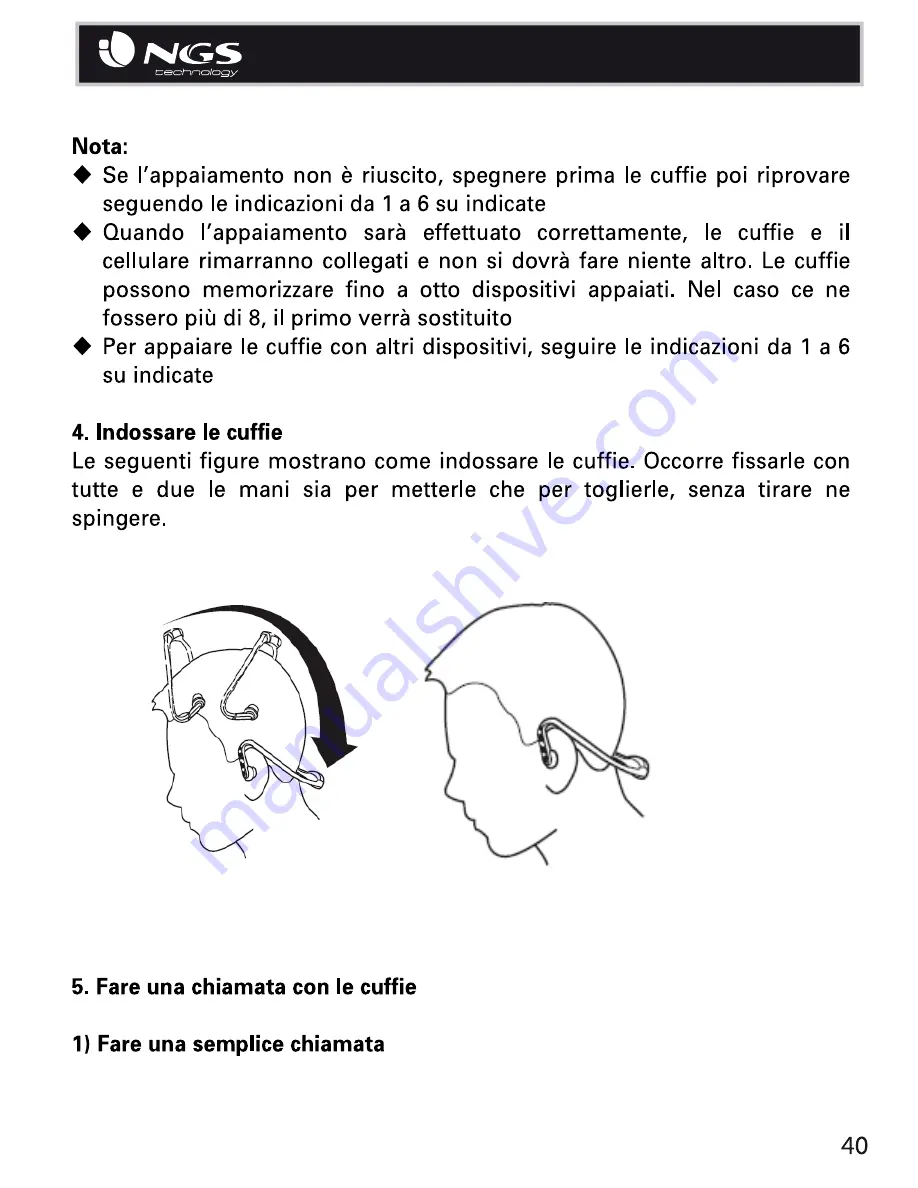 NGS Sport Artica User Manual Download Page 40