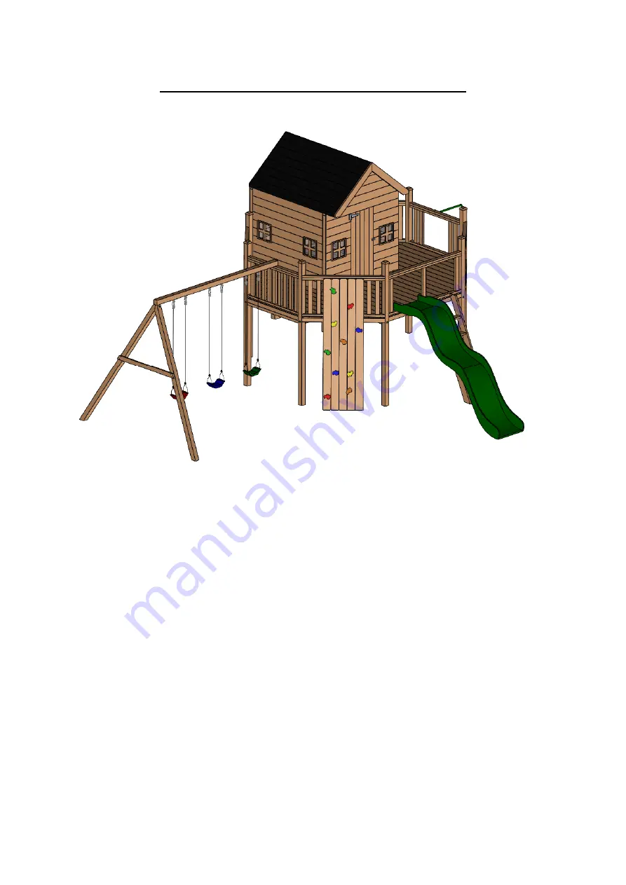 NI Climbing Frames Trinity Towers Instruction Manua Download Page 1