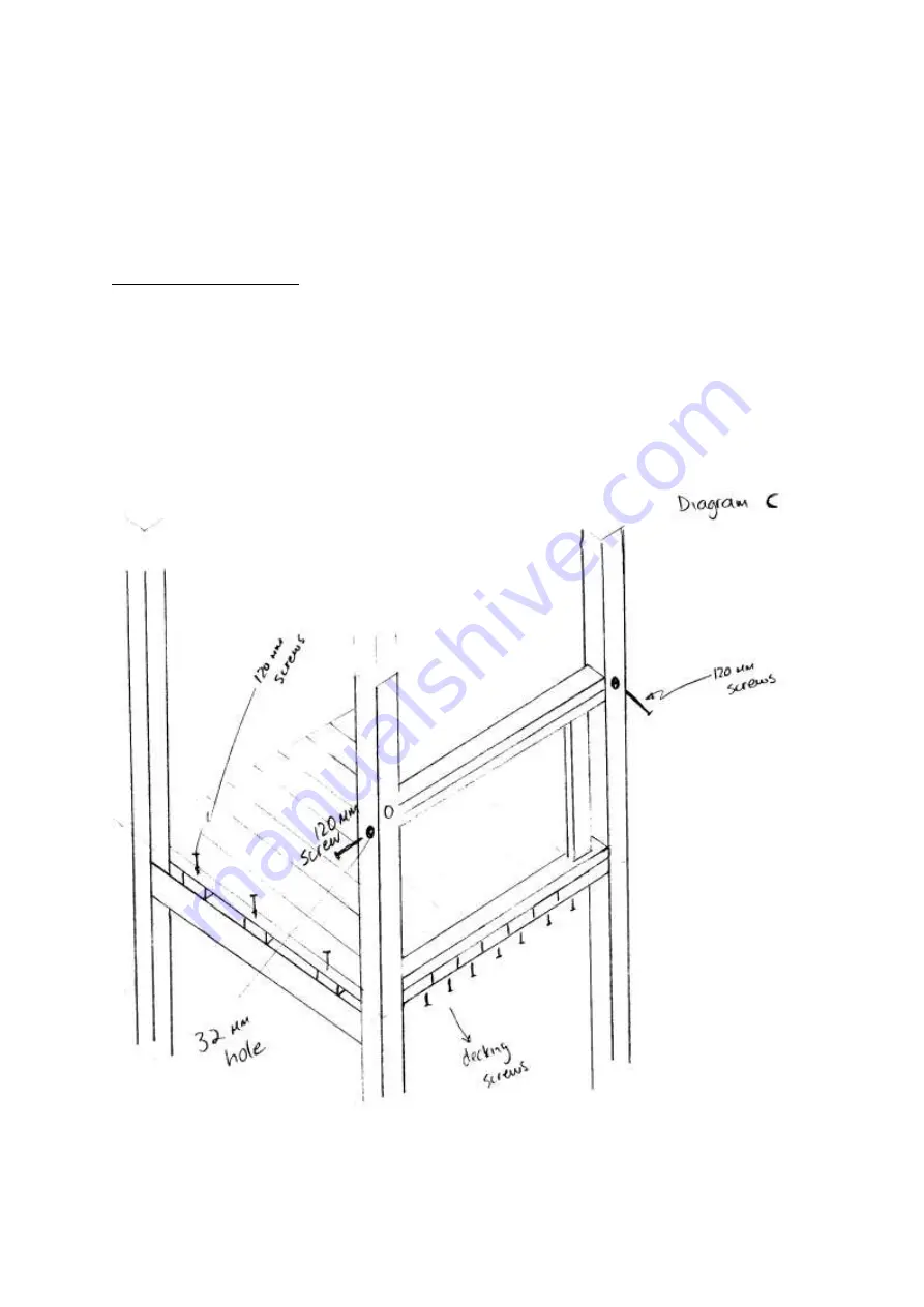 NI Climbing Frames Triple 6 foot double climbing frame Скачать руководство пользователя страница 5