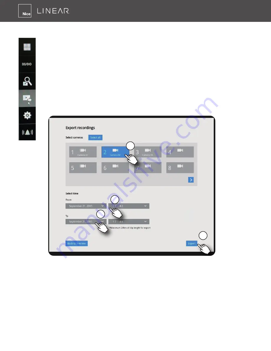 Nice Linear LNVR1-08P User Manual Download Page 84