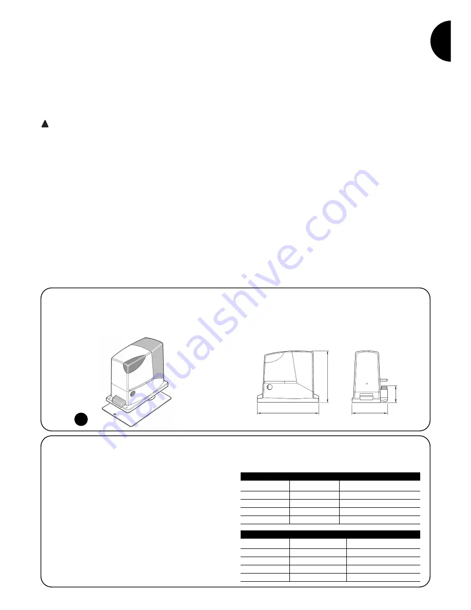 Nice ROBUS350 Installation Instructions Manual Download Page 3