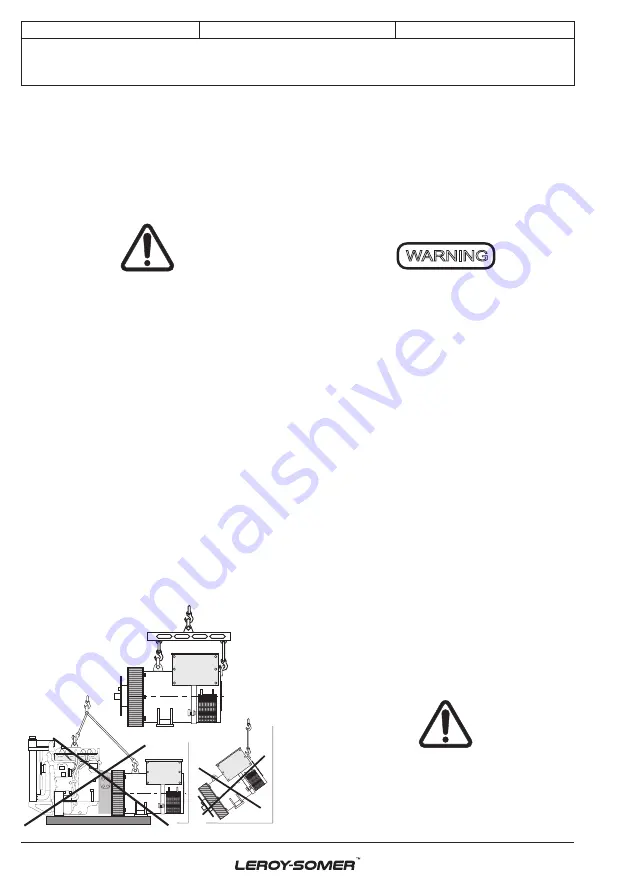 Nidec LEROY-SOMER LSA 49.3 Installation And Maintenance Manual Download Page 6