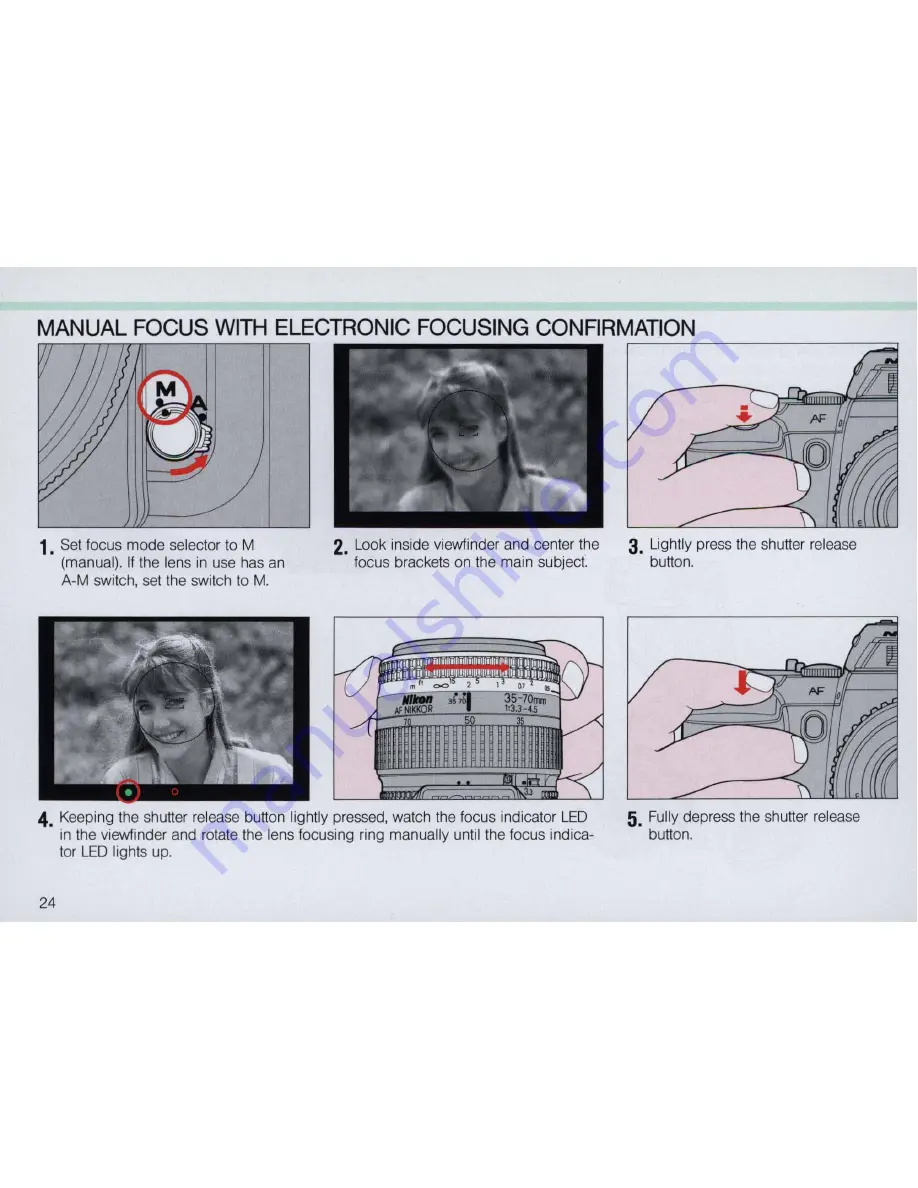 Nikon N5005 AF Instruction Manual Download Page 24