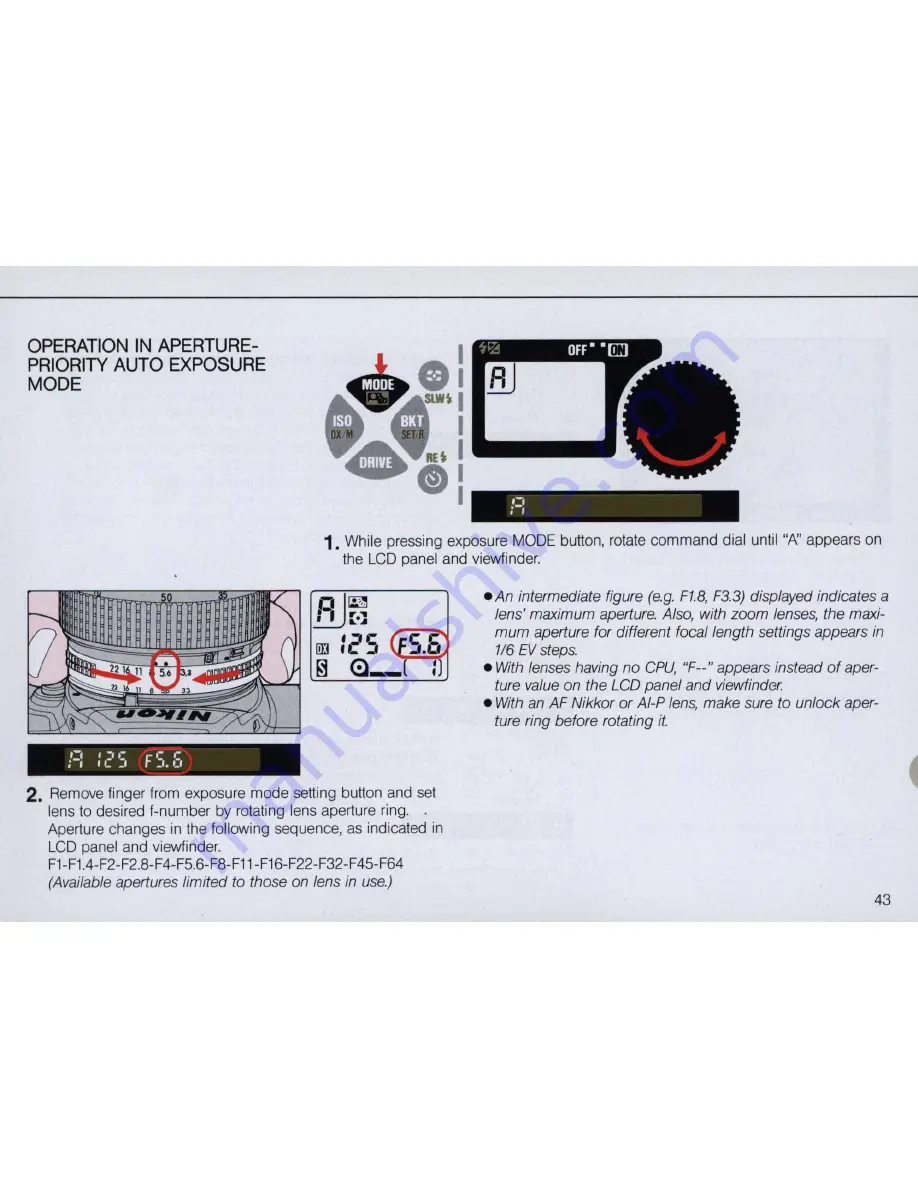 Nikon N6000 Instruction Manual Download Page 43