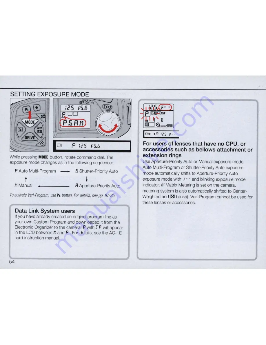 Nikon N90 AF Instruction Manual Download Page 54