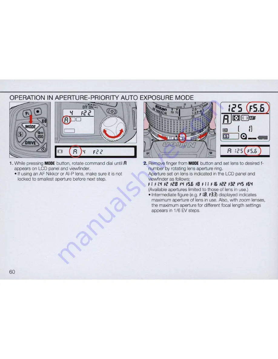 Nikon N90 AF Instruction Manual Download Page 60