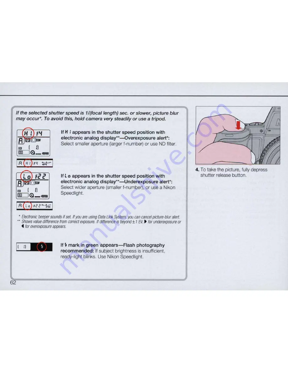 Nikon N90 AF Instruction Manual Download Page 62