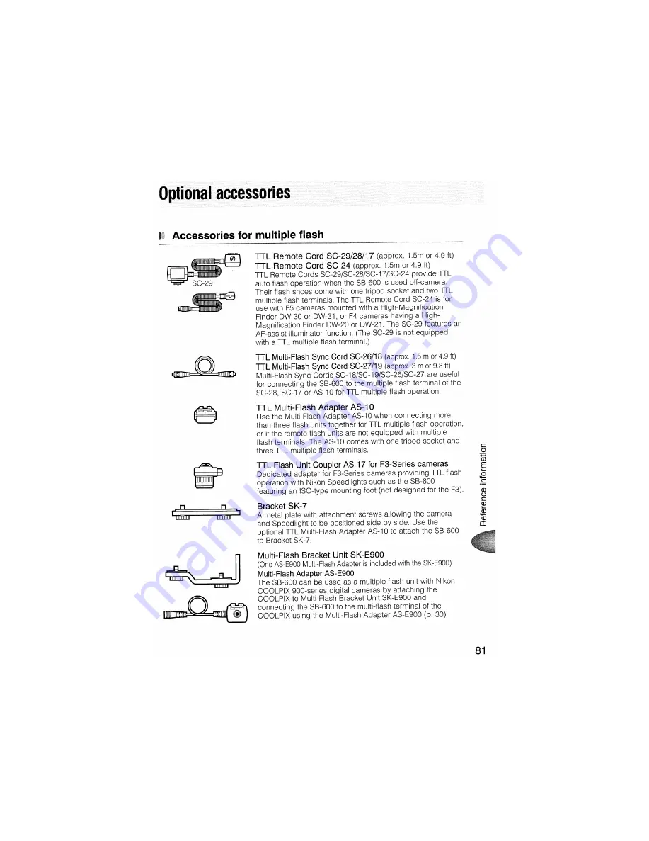 Nikon SB600 - SB 600 - Hot-shoe clip-on Flash Instruction Manual Download Page 81