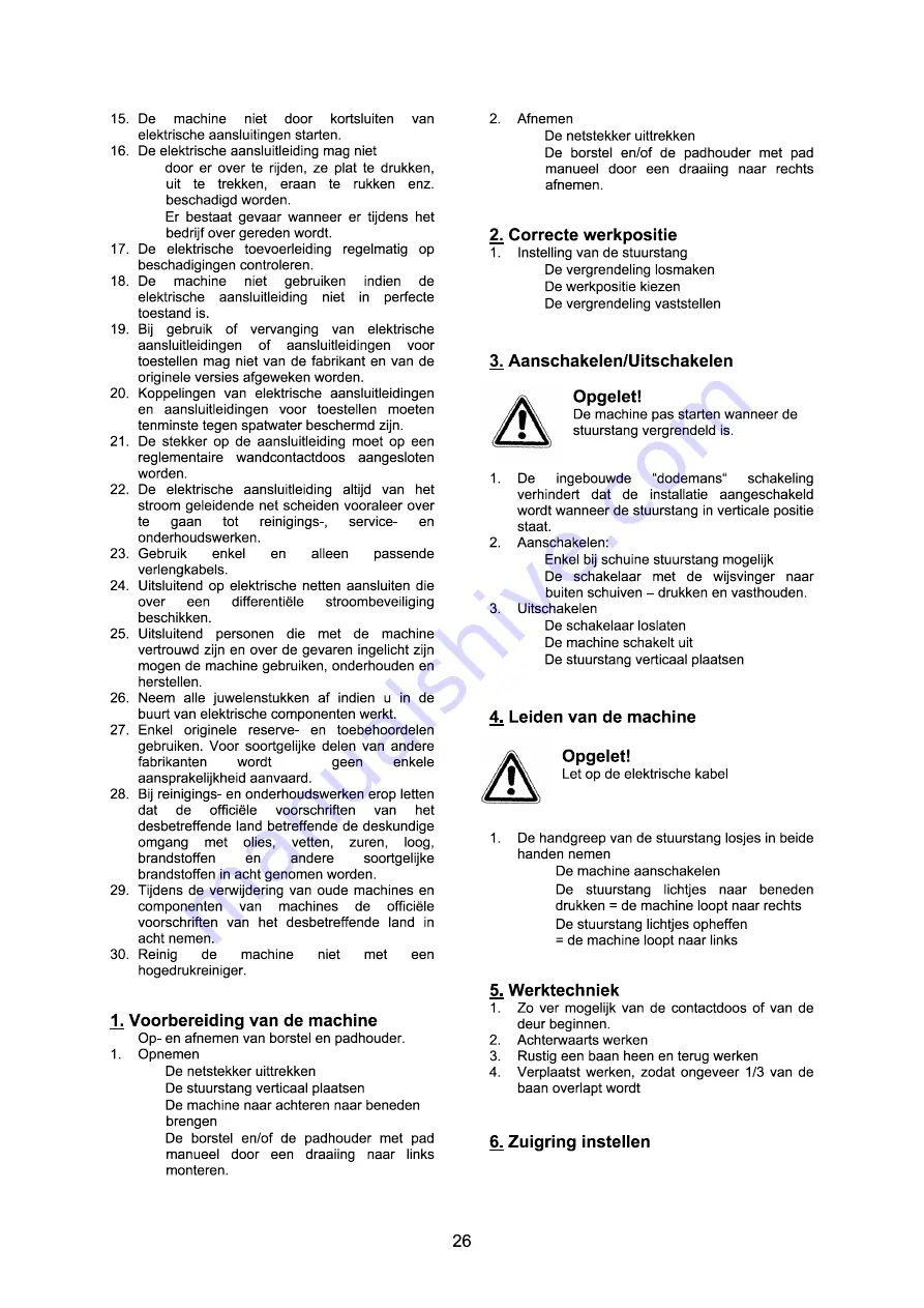 Nilfisk-Advance 545 Скачать руководство пользователя страница 26