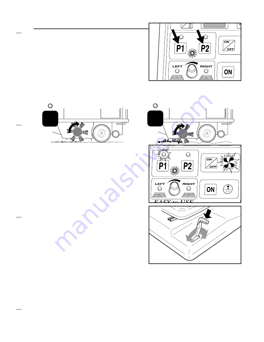 Nilfisk-Advance SR 1100 P/B Manual For Use And Maintenance Download Page 11