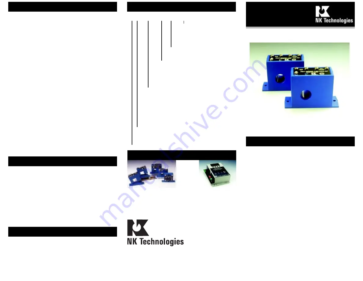 NK TECHNOLOGIES AG1 Series Скачать руководство пользователя страница 1