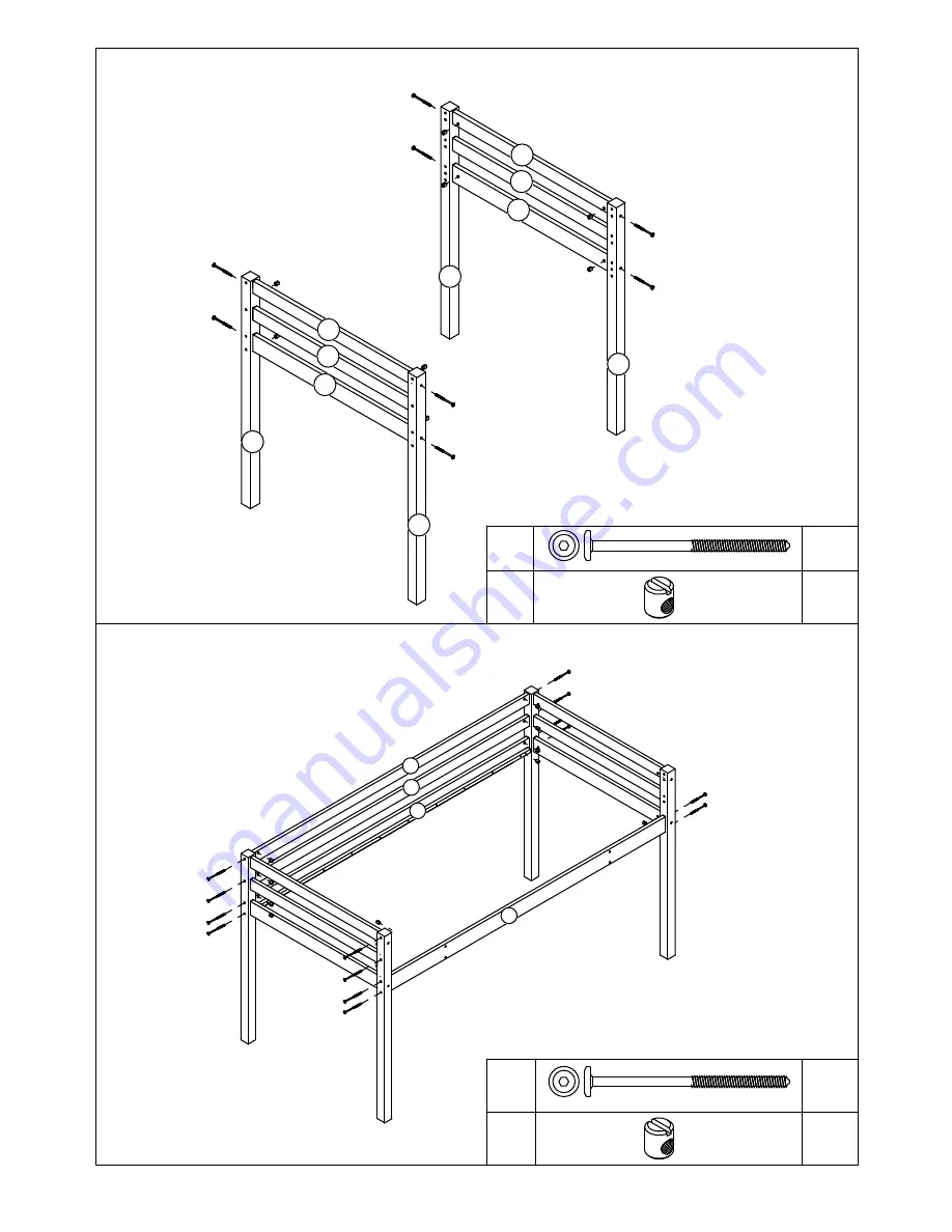 NOA & NANI cabin bed with slide Instructions Manual Download Page 3