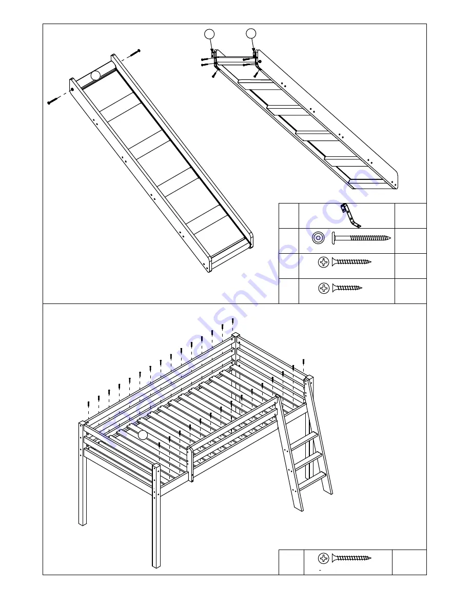 NOA & NANI cabin bed with slide Instructions Manual Download Page 7