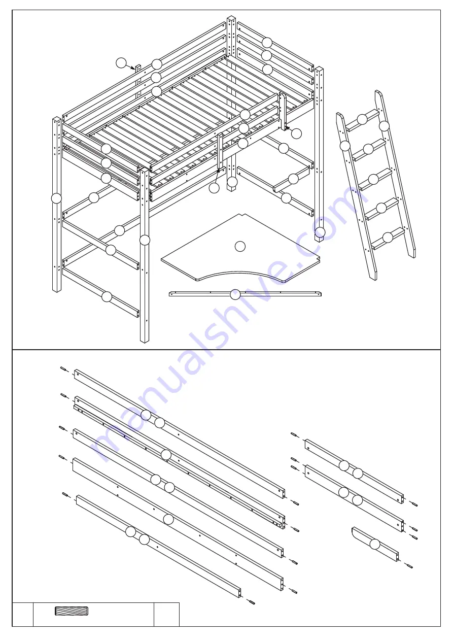 NOA & NANI NEW YORK LOFT BED Assembly Instructions Manual Download Page 2