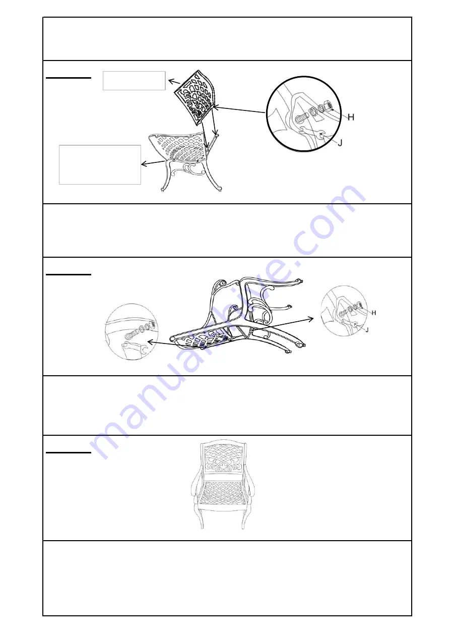 Noble House Home Furnishings PHENIX Assembly Instructions Manual Download Page 3