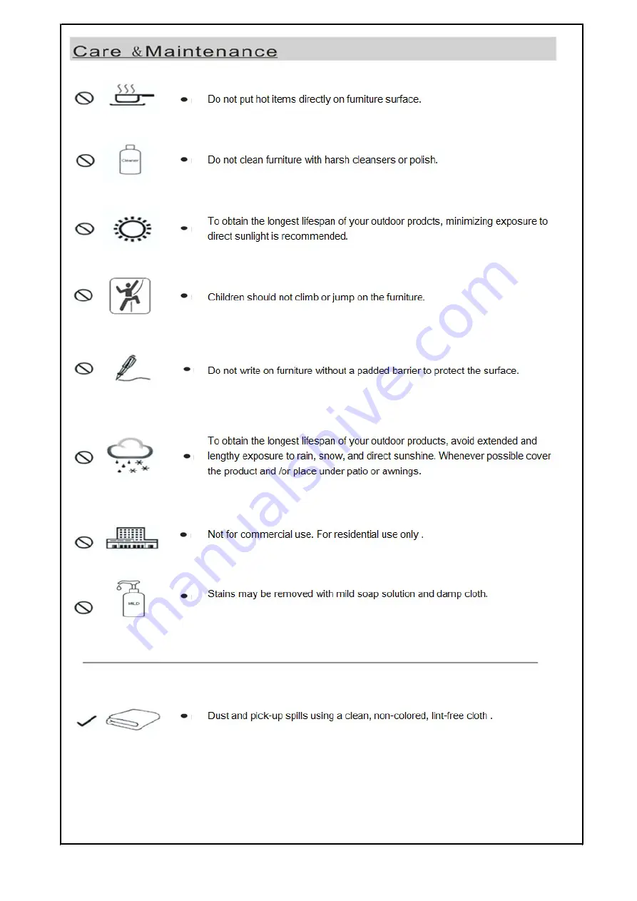 Noble House Home Furnishings PHENIX Assembly Instructions Manual Download Page 4