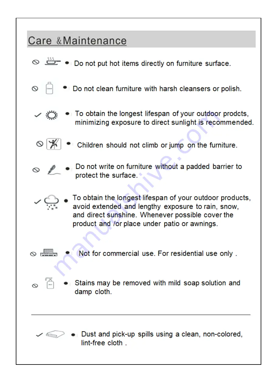 Noble House Home Furnishings Table Assembly Instructions Download Page 4