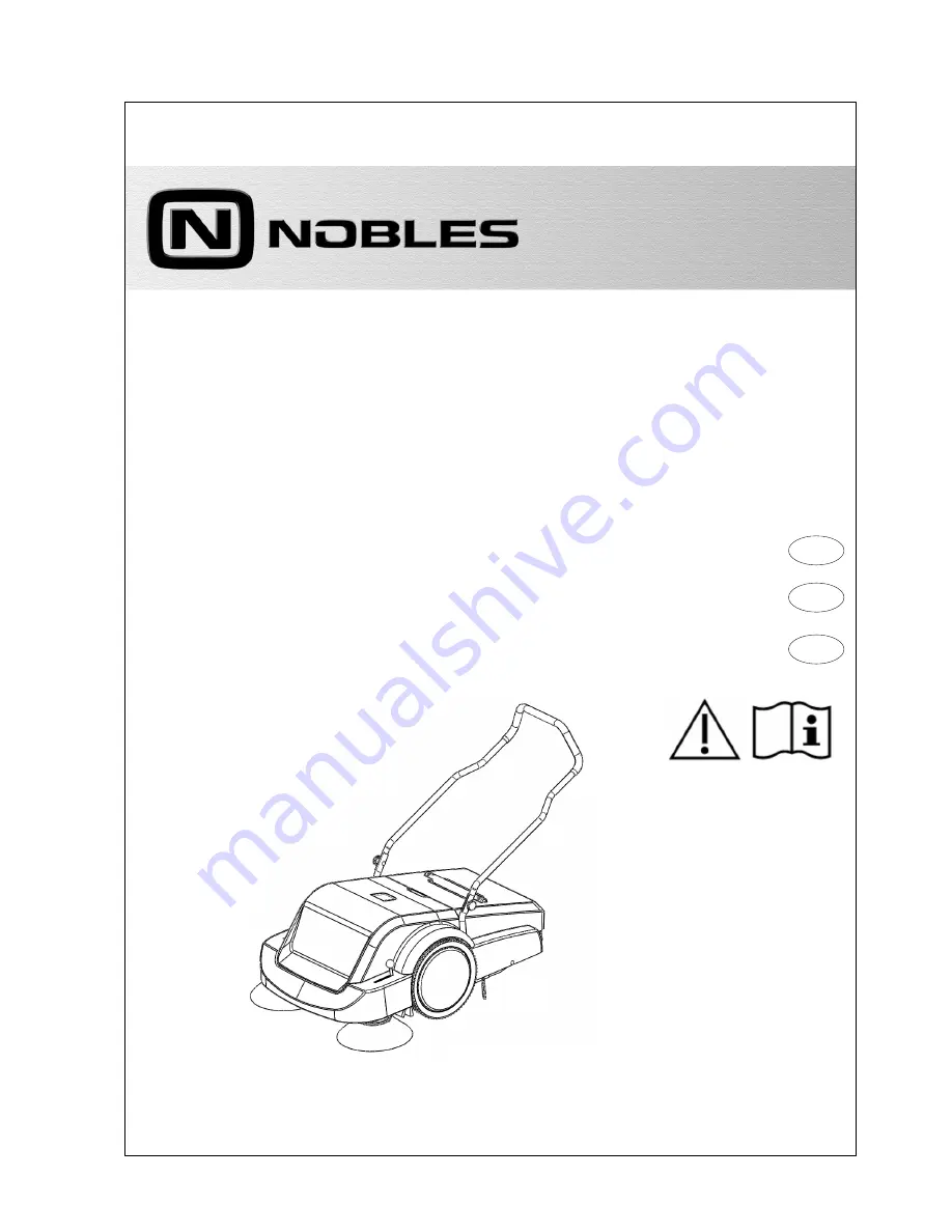 Nobles scout 3 Operator'S Manual Download Page 1