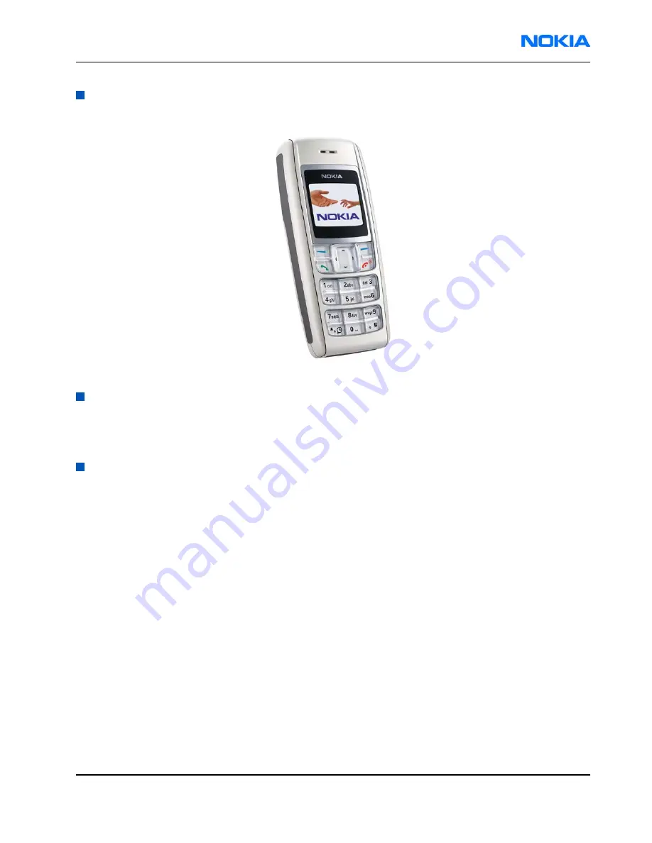 Nokia 1600 - Cell Phone 4 MB Service Manual Download Page 17