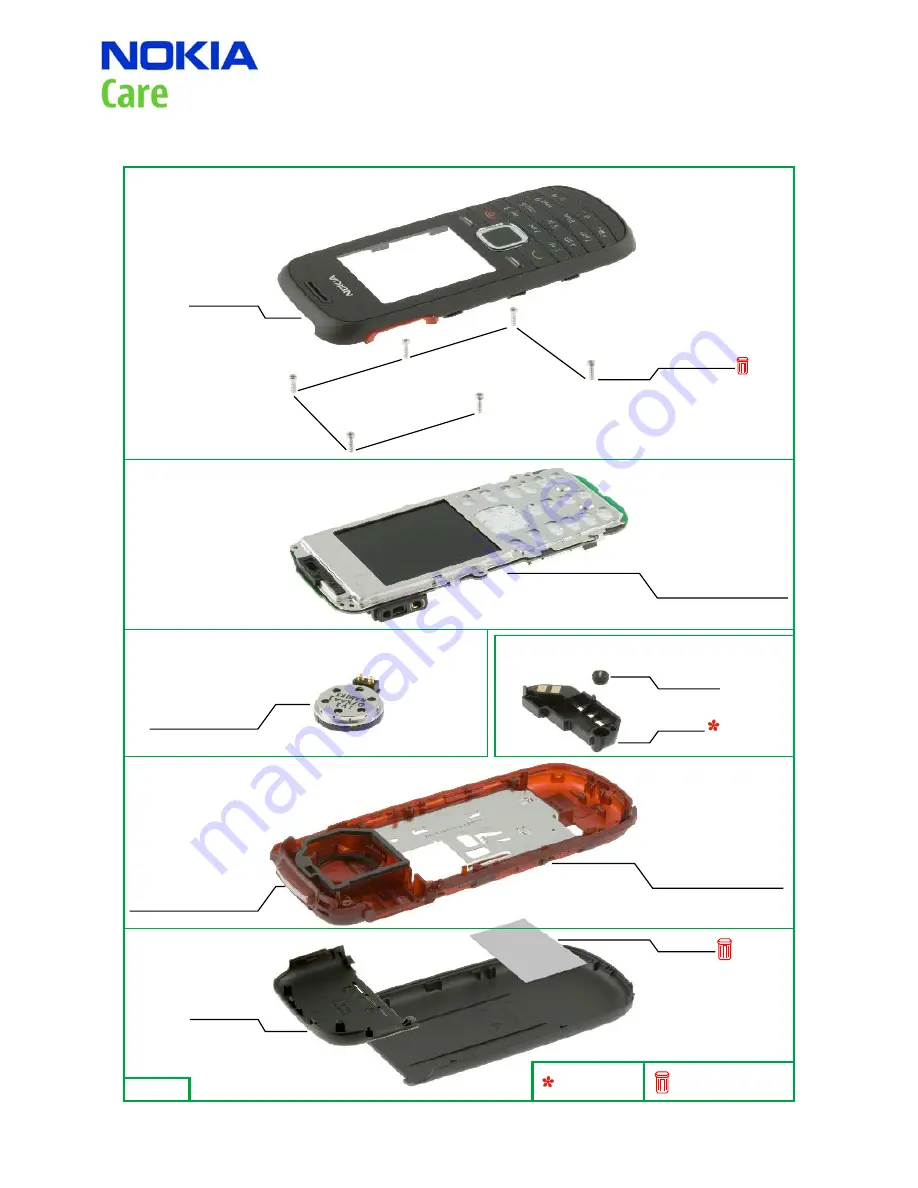 Nokia 1661 RH-121 Service Manual Download Page 9