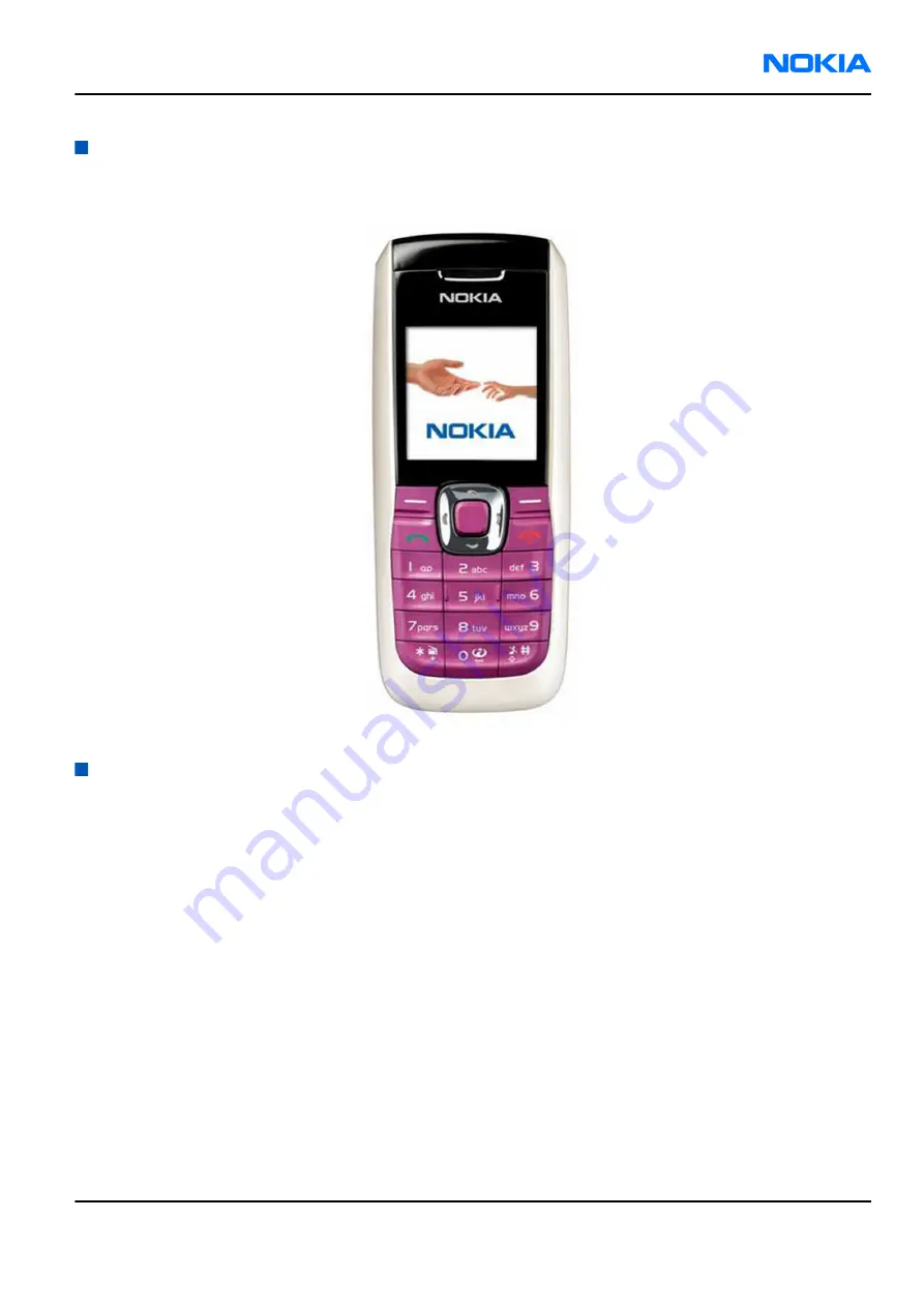 Nokia 2626 - Cell Phone - GSM Service Manual Download Page 17