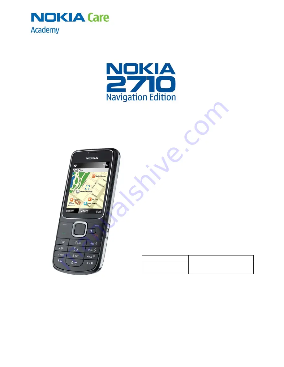 Nokia 2710 Скачать руководство пользователя страница 1