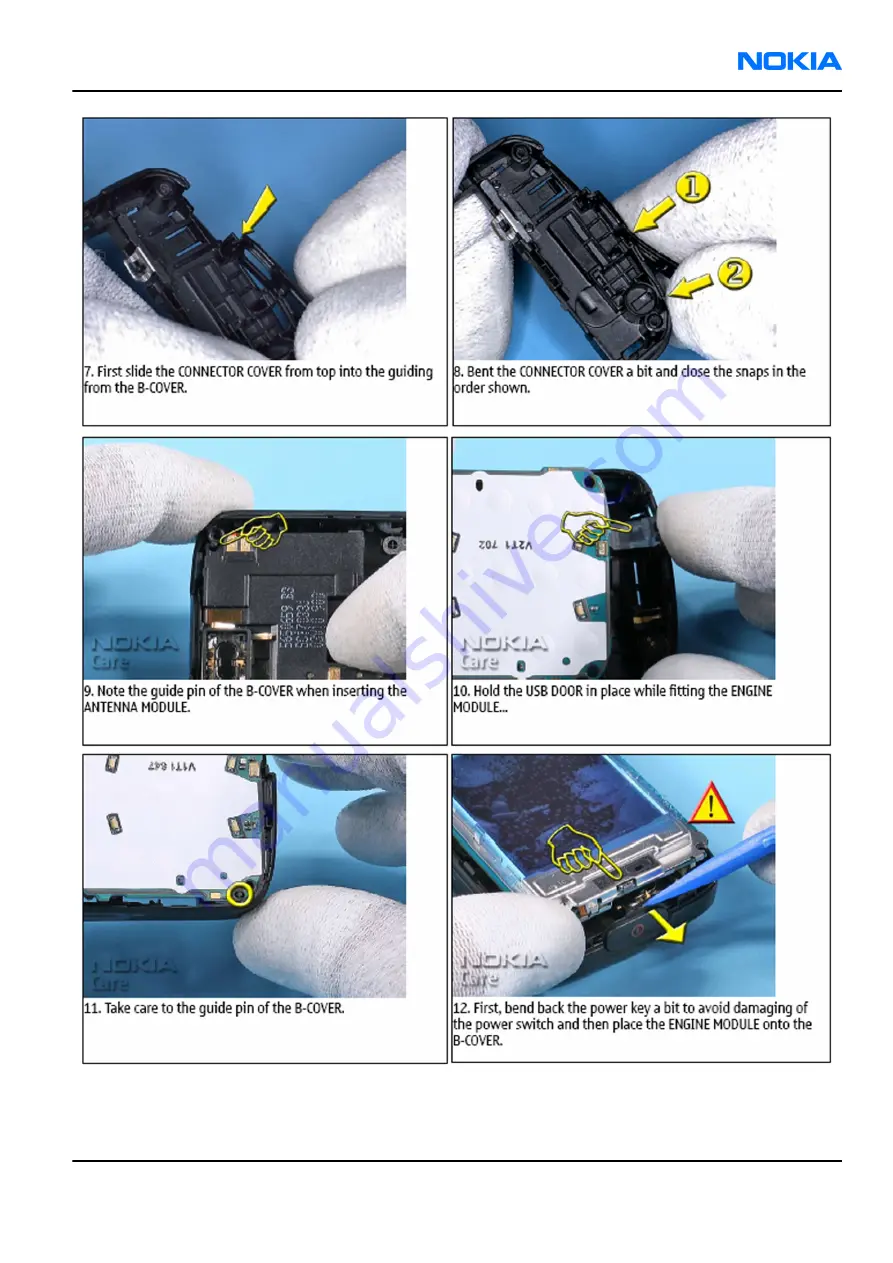 Nokia 3110c Service Manual Download Page 105