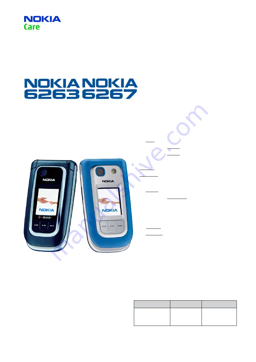 Nokia 6262 Скачать руководство пользователя страница 1