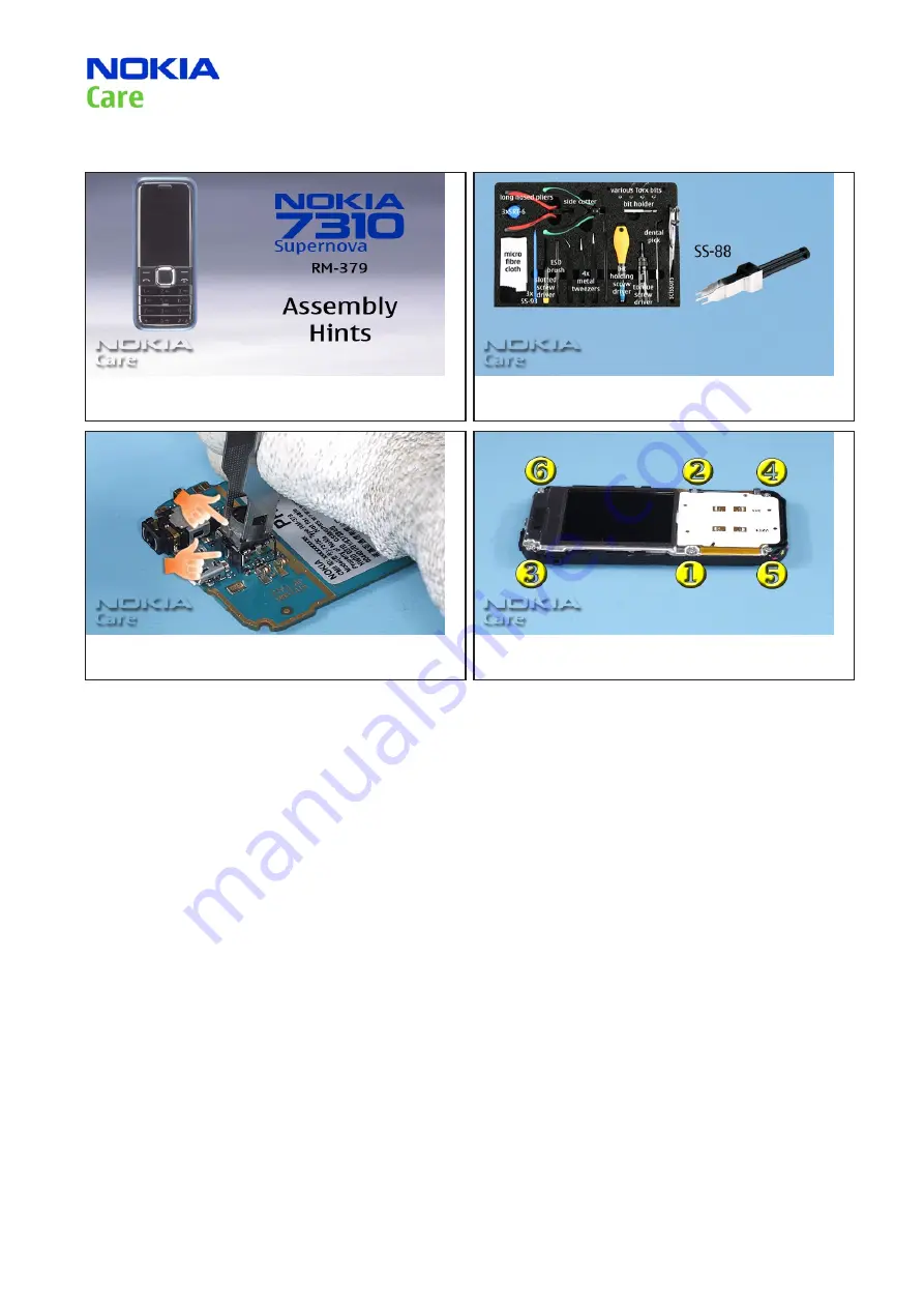 Nokia 7310 Supernova Service Manual Download Page 14