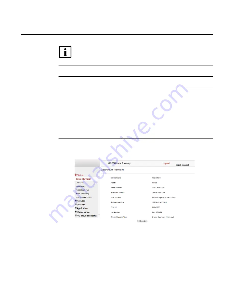 Nokia 7368 ISAM ONT G-240W-C Product Manual Download Page 133