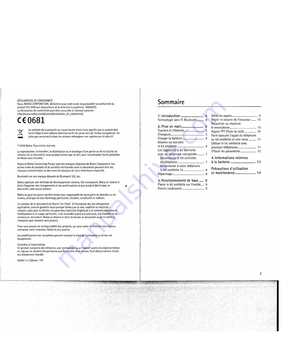 Nokia BH-900 User Manual Download Page 16