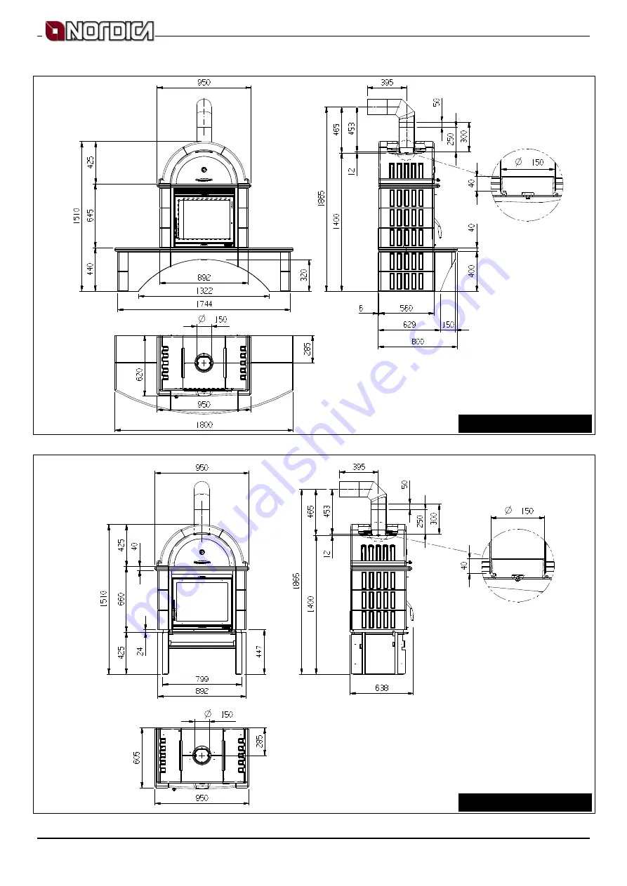 Nordica FALO Instructions For Installation, Use And Maintenance Manual Download Page 40