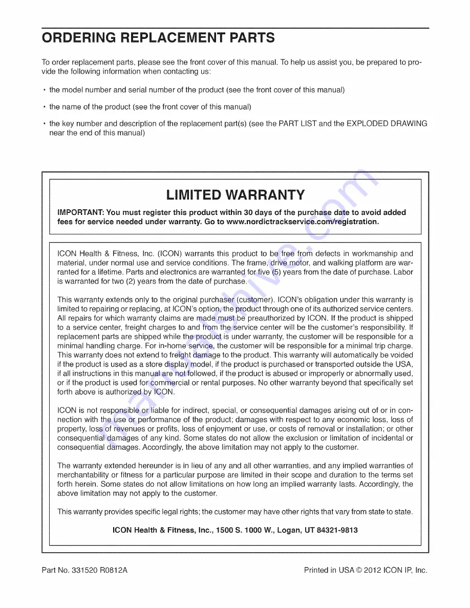 NordicTrack 24924.0 User Manual Download Page 36