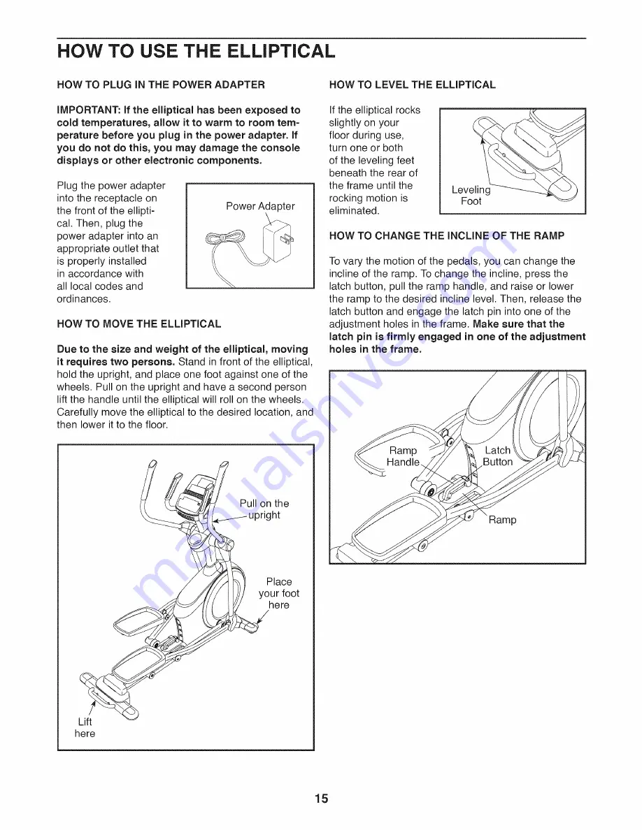 NordicTrack E 5.7 User Manual Download Page 15