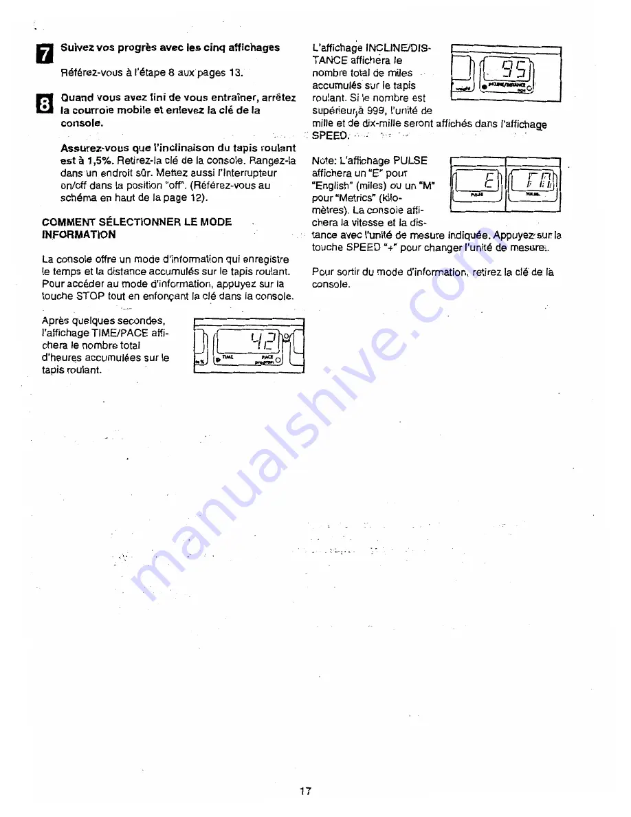 NordicTrack Powertread 5.5 Manual Download Page 47