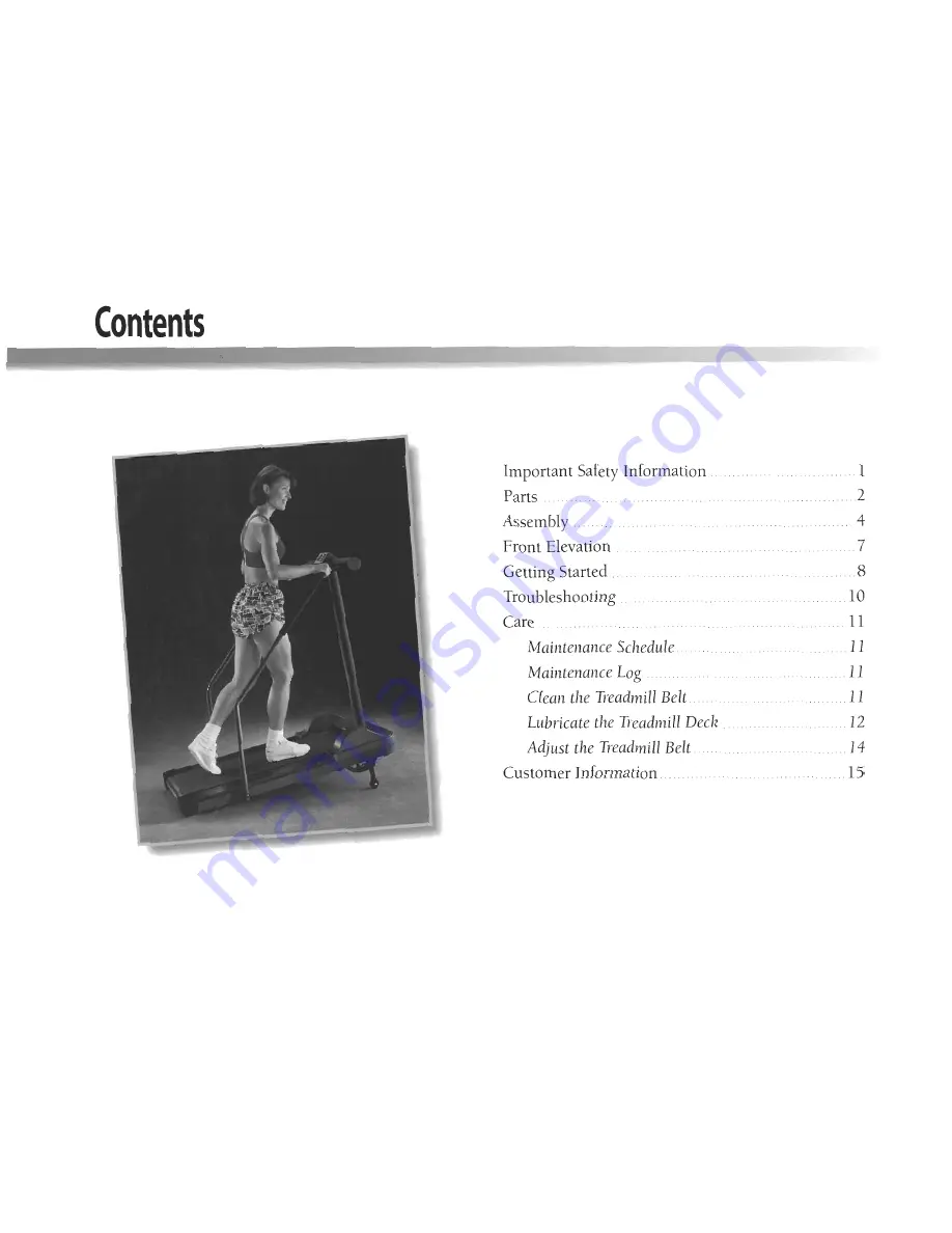 NordicTrack Walkfit 3500 Manual Download Page 3