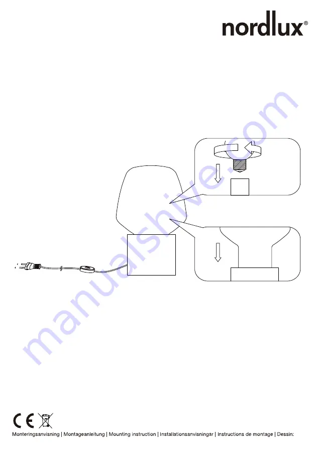 nordlux CHRISTINA Mounting Instructions Download Page 1