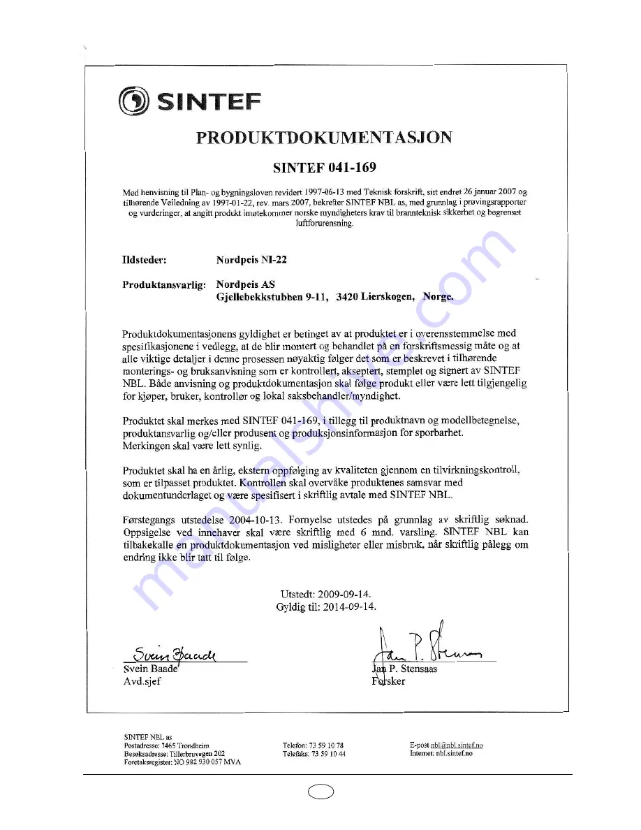 Nordpeis NI-22 User Manual Download Page 9