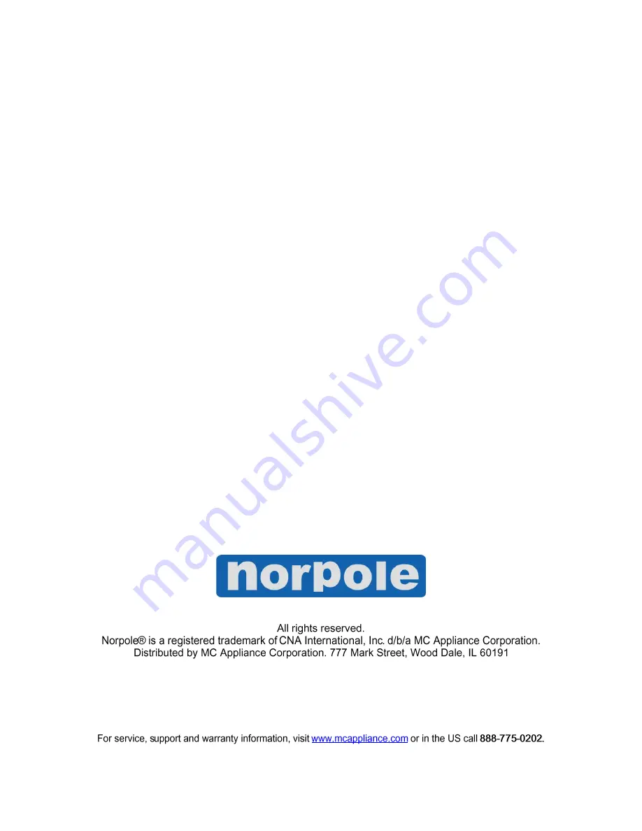 NORPOLE NPPAC8KW User Manual Download Page 19