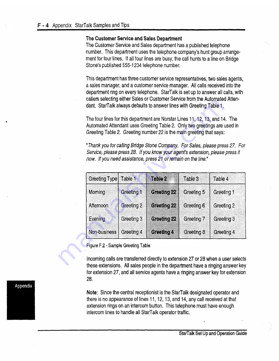 Norstar StarTalk Set Up And Operation Manual Download Page 197