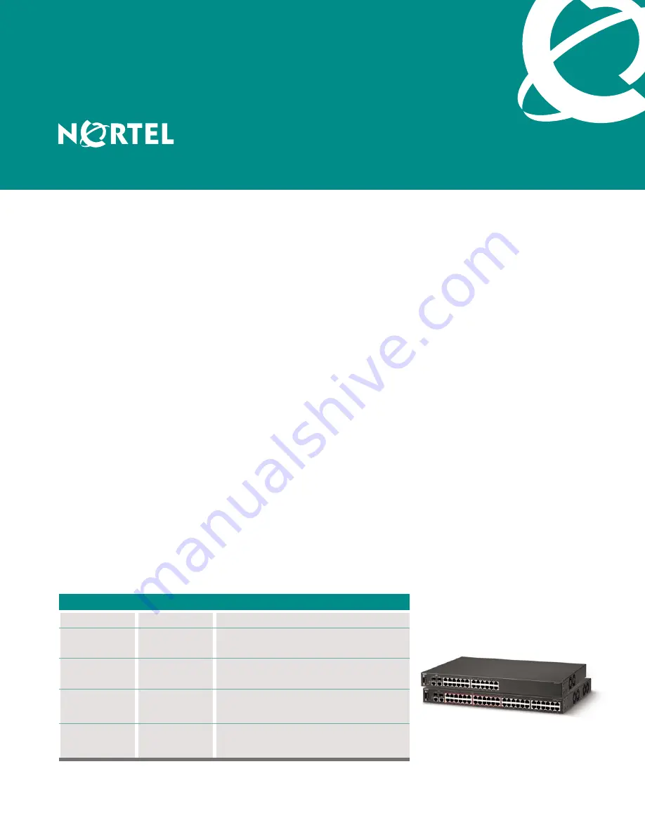 Nortel 110-24T Скачать руководство пользователя страница 1