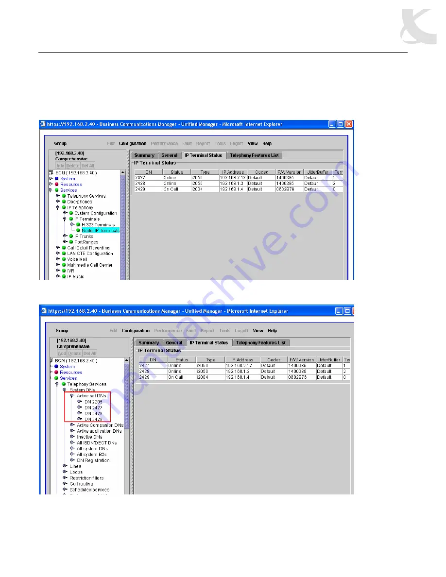 Nortel 200 Series Technical Configuration Manual Download Page 35