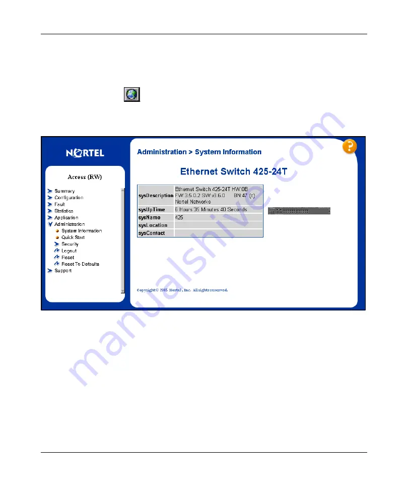 Nortel 425-24T Configuration Manual Download Page 195