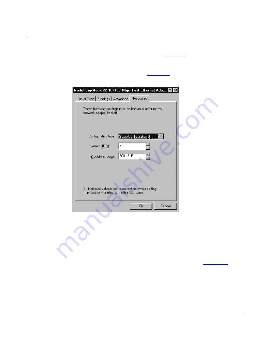 Nortel BayStack 22 Installation And Reference Manual Download Page 36