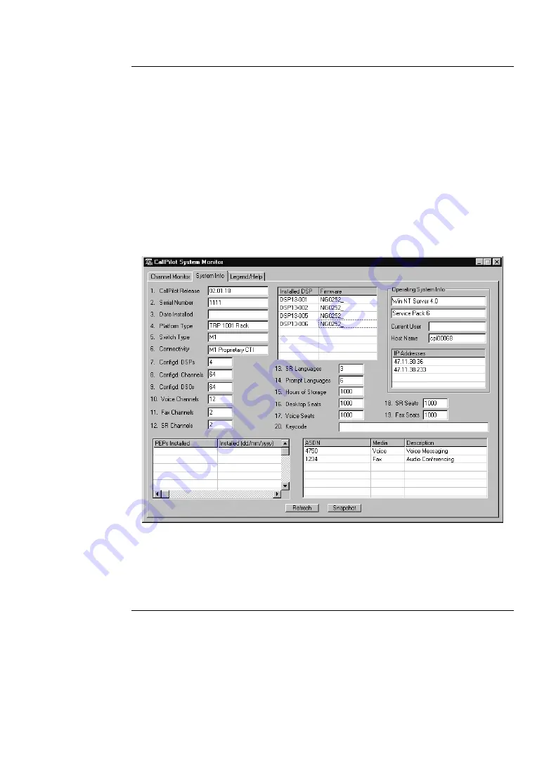 Nortel CallPilot 702t Скачать руководство пользователя страница 113